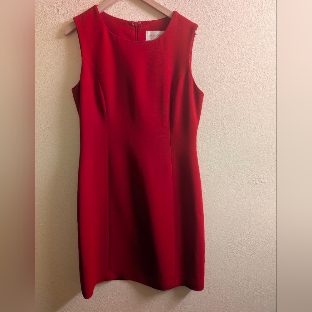 Vintage Casual Corner Red Dress